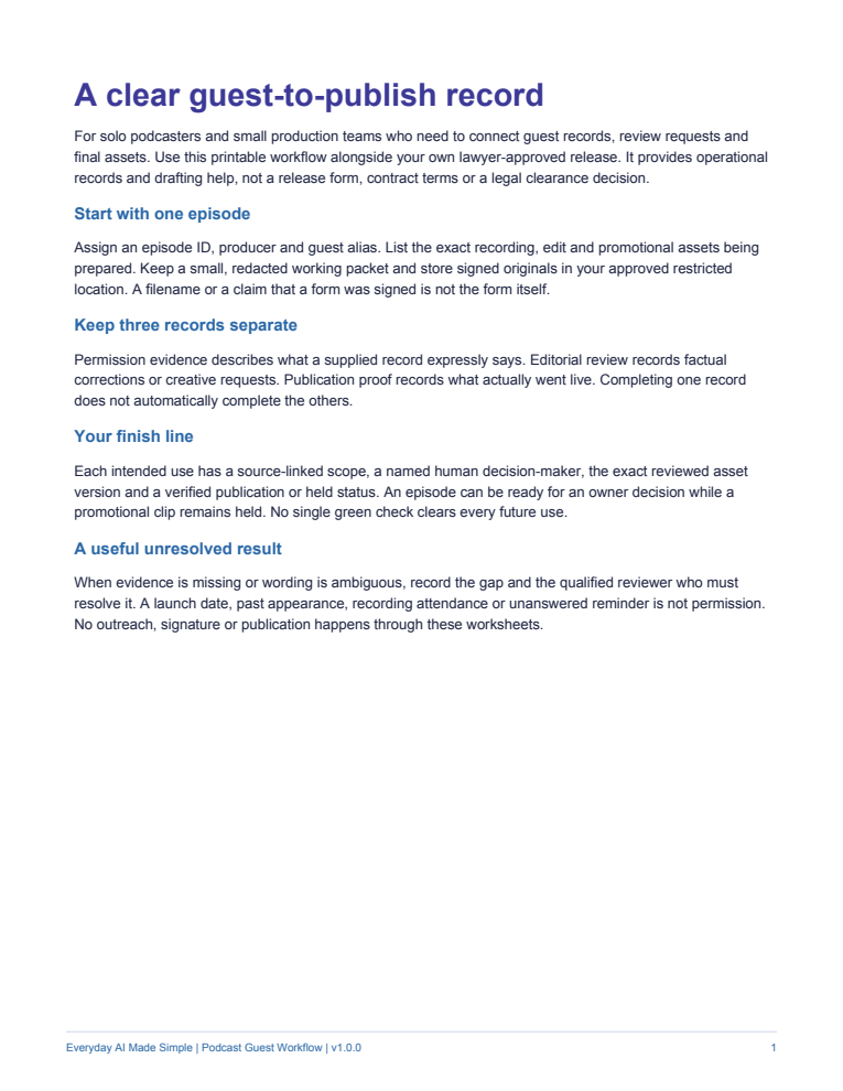 Inside the guide: actual customer PDF page