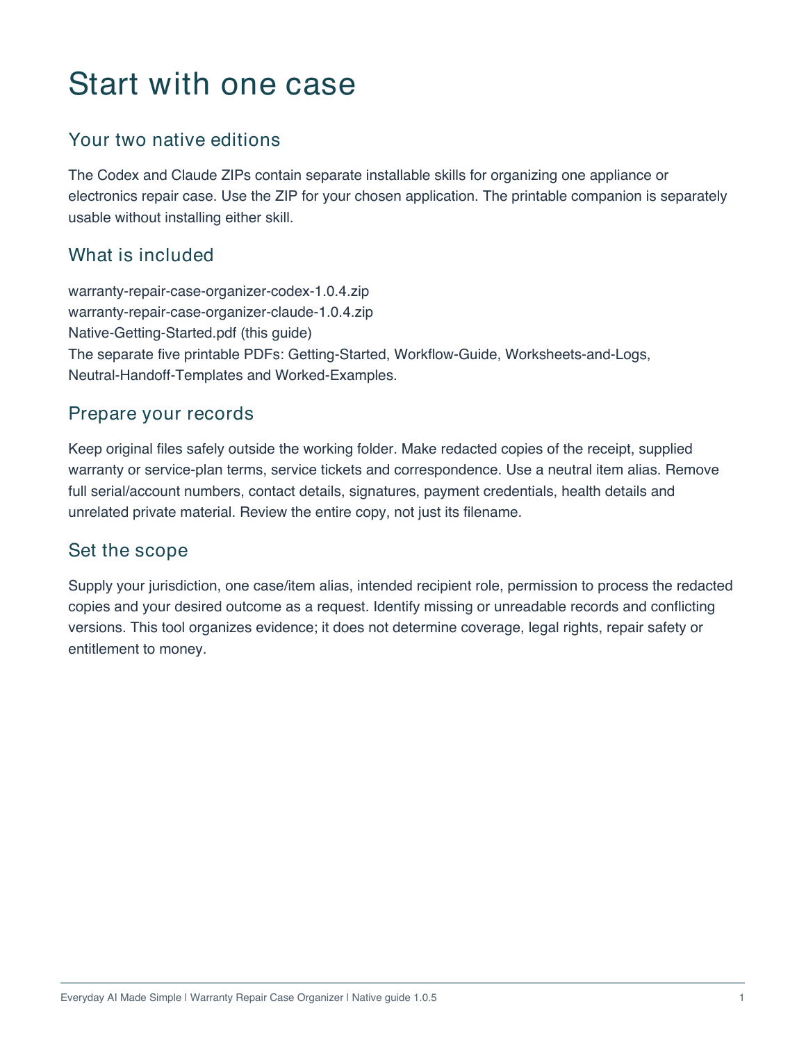 First page of Native-Getting-Started.pdf